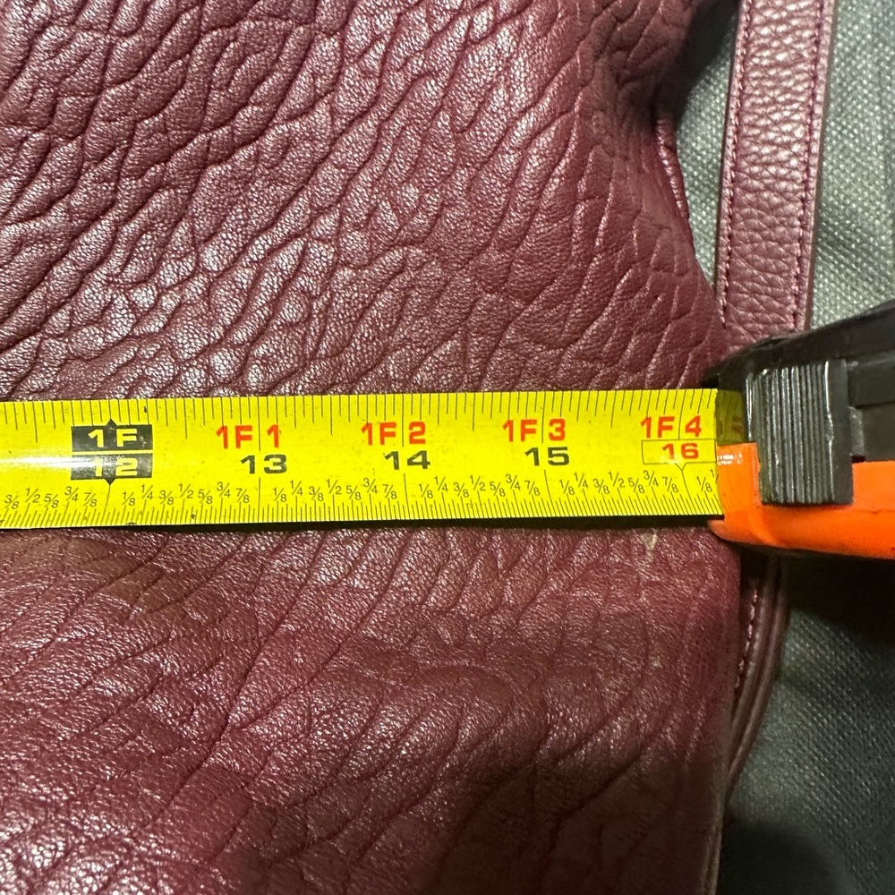 Vince Camuto Textured Hobo Bag in Rich Elderberry - Picture 12 of 13